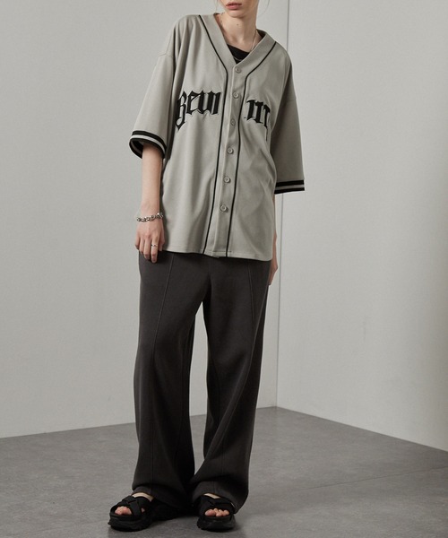 シャツ 「Alfred Alex」ゲームデザイン ナンバリング ビッグベース