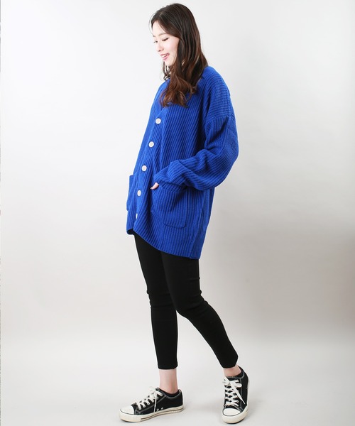 「WESTSEA」 ニットカーディガン L ブラック メンズ_画像4