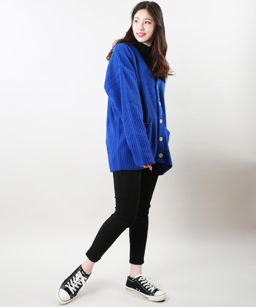 「WESTSEA」 ニットカーディガン L ブラック メンズ_画像6