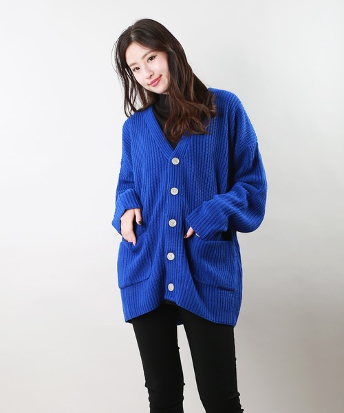 「WESTSEA」 ニットカーディガン L ブラック メンズ_画像7