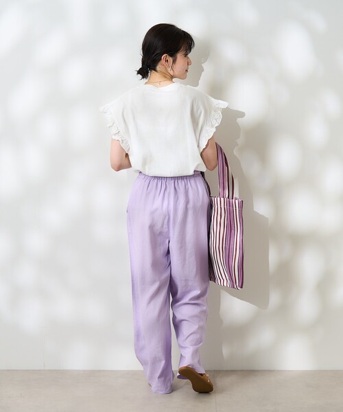 パンツ リネンブレンド ワイド イージーパンツ「セットアップ対応」 レディース | FREAK'S STORE | 18