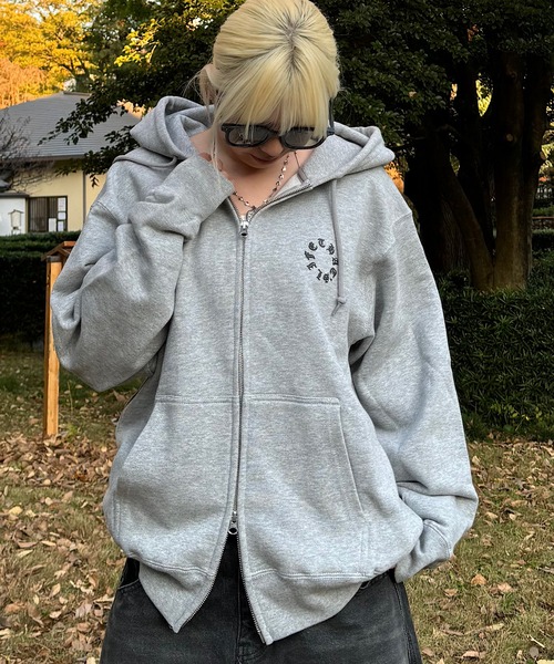 That's lifeパーカー That's life Original logo knit zip hoodie – That's life