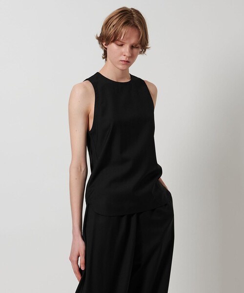 ★ロエフ LOEFF トロピカルウール スキッパー ノースリーブ ブラウス★ UNITED ARROWS｜<LOEFF>トロピカルウール スキッパー