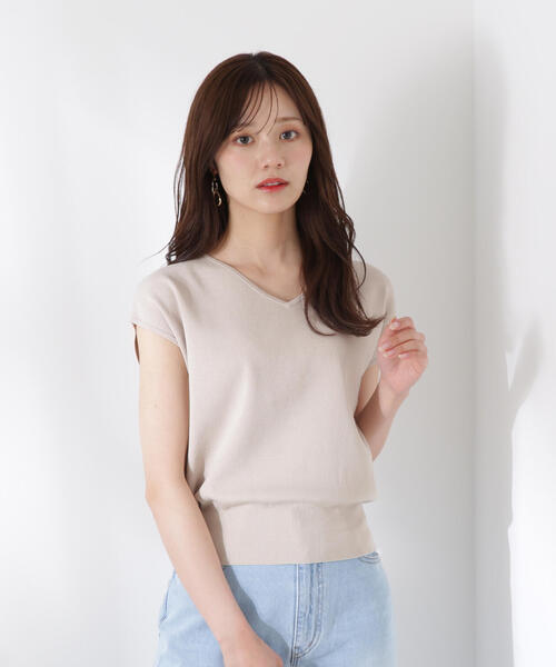 PROPORTION BODY DRESSING ニット セーター Vネック総針ニット