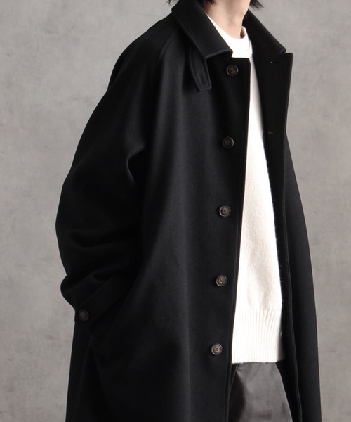 welise（ウェライズ） ステンカラーコート L ブラック メンズ