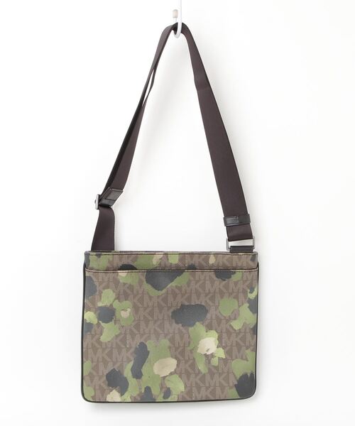 MICHAEL KORS ベージュ/グリーン ハンドバッグ MICHAEL KORS マイケルコース ハンドバッグ 2way ショルダー