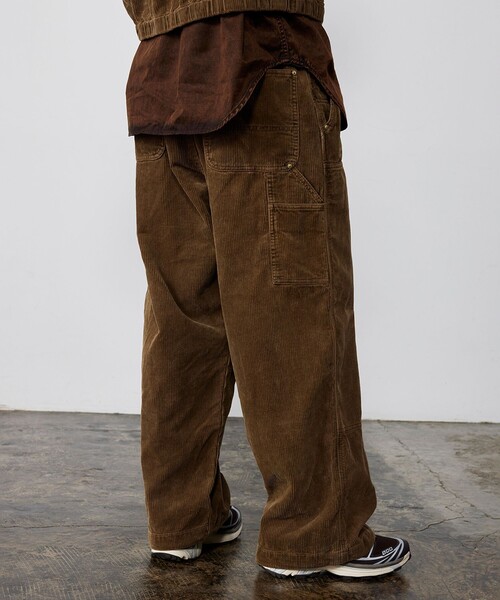 BEAMS（ビームス） パンツ ワイドストレート ダブル二ー コーデュロイ