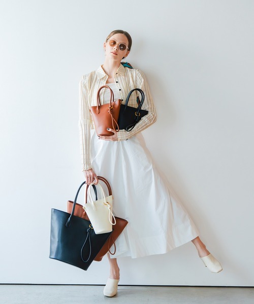 LA MARGE トートバッグ 「本革」 バケツ型 トートバッグ レディース