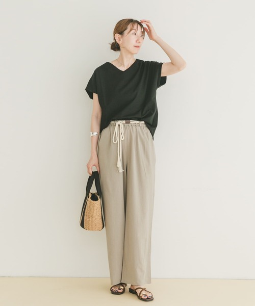 「ITEMS URBANRESEARCH」 半袖カットソー FREE ミント レディース_画像6