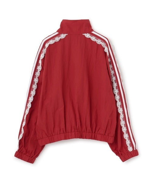 GALENA　ホワイト レース ライン袖　フード付き　パーカー　ブルゾン by LOVEiT ブルゾン アウター レースラインパーカー キッズ 子供服