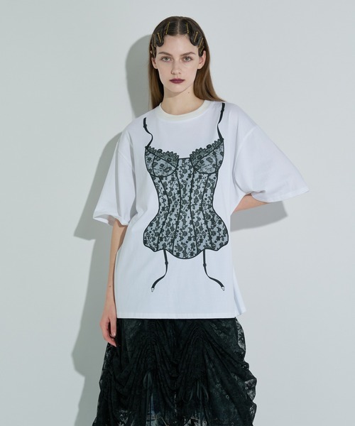 tシャツ ランジェリープリントBIG Tシャツ レディース : ZOZOTOWN