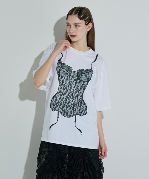 tシャツ ランジェリープリントBIG Tシャツ レディース : ZOZOTOWN