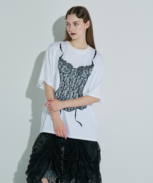tシャツ ランジェリープリントBIG Tシャツ レディース : ZOZOTOWN