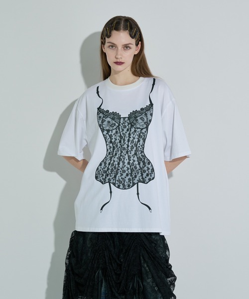 tシャツ ランジェリープリントBIG Tシャツ レディース : ZOZOTOWN