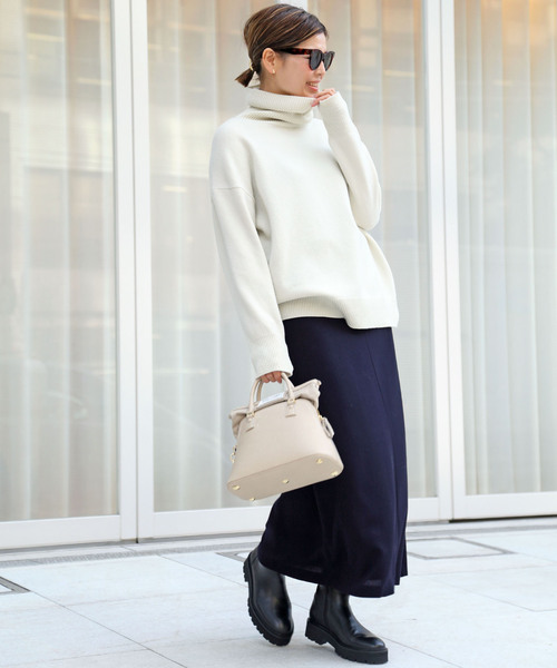 Deuxieme Classe（ドゥーズィエムクラス） フレアスカート 36 ネイビー