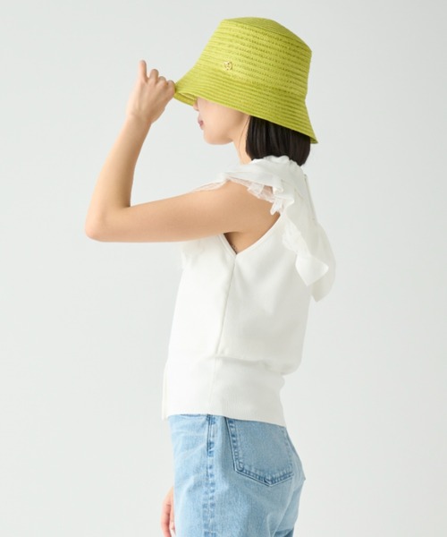 「CELFORD」 ニットベスト FREE ブラック レディース_画像4