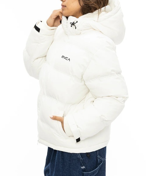 RVCA Lサイズ BALANCE JACKET ホワイト RVCA（ルーカ） ダウンコート ダウンジャケット 「RVCA/ルーカ」24AW
