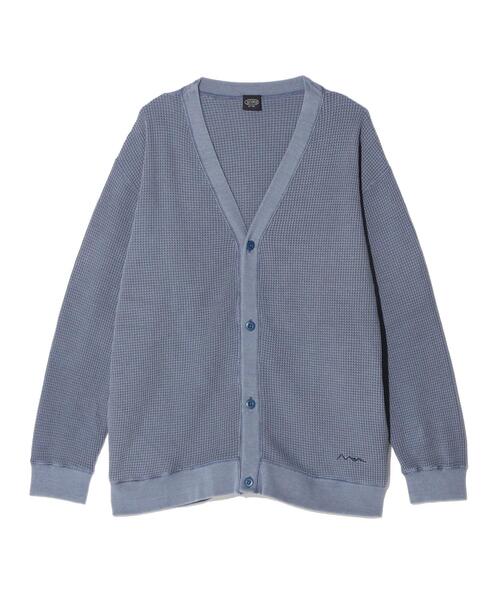 MANASTASH マナスタッシュ　スナッグ　パイル　カーディガン　ブルー MANASTASH（マナスタッシュ） カーディガン MANASTASH/マナスタッシュ