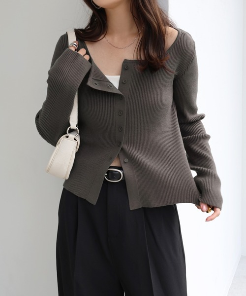 andme（アンドミー） ニット セーター 「新色追加」ボートネック