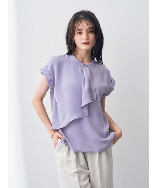 「YECCA VECCA」 半袖ブラウス FREE ラベンダー レディース_画像5
