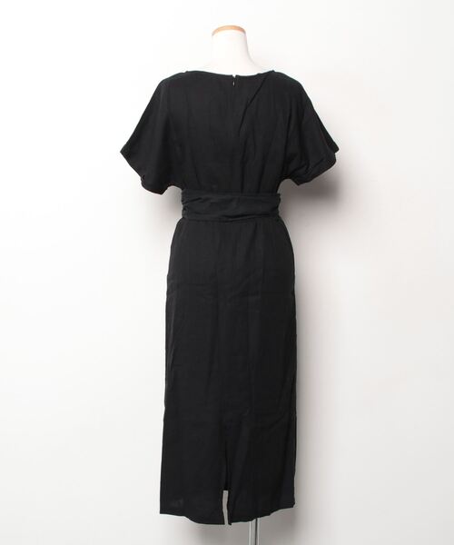 「LOWRYS FARM」 半袖ワンピース L ブラック レディース_画像2