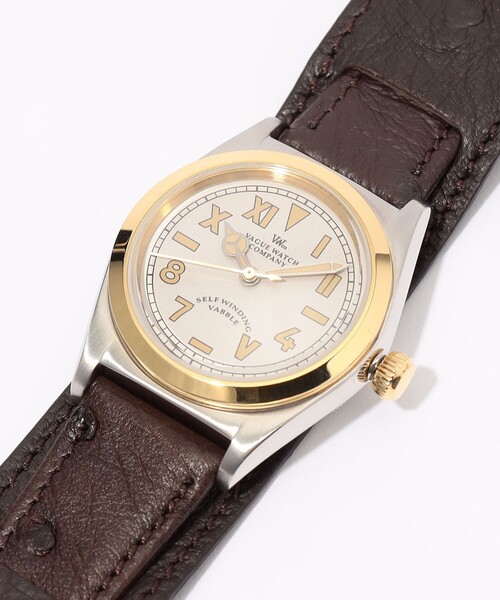 腕時計 「別注」VAGUE WATCH Vabble Combi オーストリッチベルト オートマチックウォッチ メンズの画像