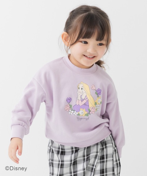 激レア！　オフィシャル　ラプンツェル 転写プリント　カットソー　トレーナー 公式 Disney（ディズニー） tシャツ 「塔の上のラプンツェル」裏毛