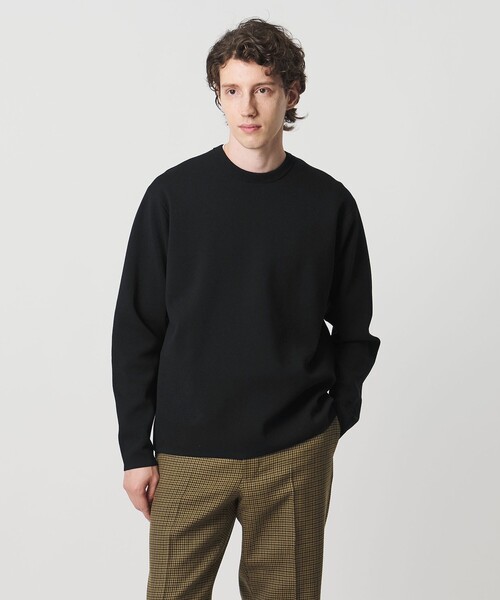 新品！タグ付き！UNITED ARROWS ブラック リブニット 長袖　コットン 新品！タグ付き！UNITED ARROWS ブラック リブニット 長袖 コットン