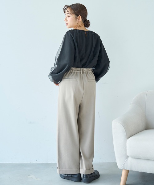 mil（ミル） tシャツ チュールレイヤードトップス「588106