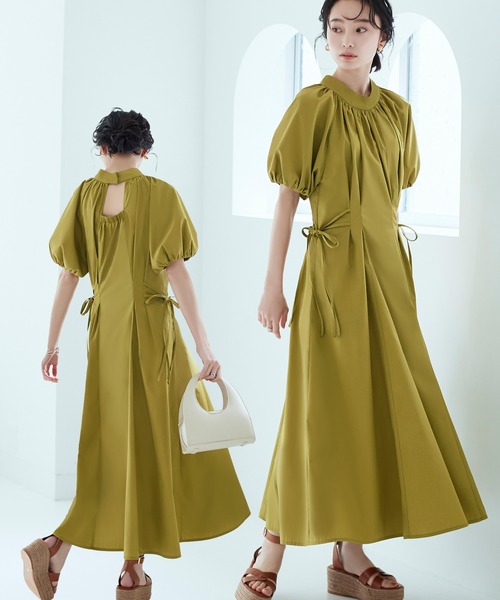 RUIRUE BOUTIQUE（ルイルエブティック） 半袖ワンピース L イエロー