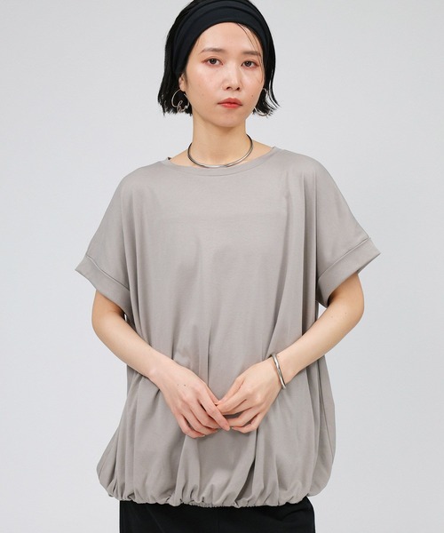 「BABYLONE」 半袖カットソー フリー サンドベージュ レディース_画像2