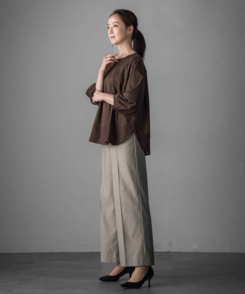 la.f（ラ・エフ） tシャツ スムースシフォンカットソー「洗濯機で