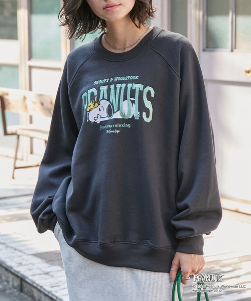 PEANUTS トレーナー スウェット 裏起毛 「PEANUTS SNOOPY」別注
