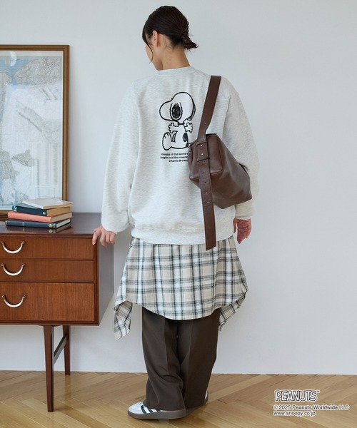 PEANUTS トレーナー スウェット 裏起毛 「PEANUTS SNOOPY」別注