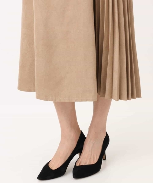 MK MICHEL KLEIN（エムケー ミッシェルクラン） スカート 部分プリーツ