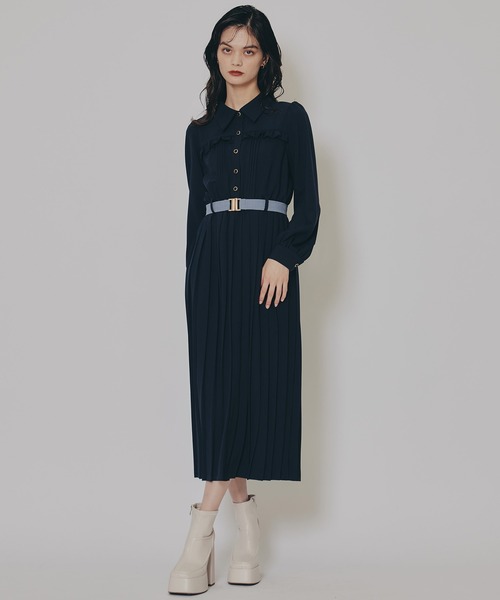 REDYAZEL（レディアゼル） ワンピース プリーツボウタイシャツロング