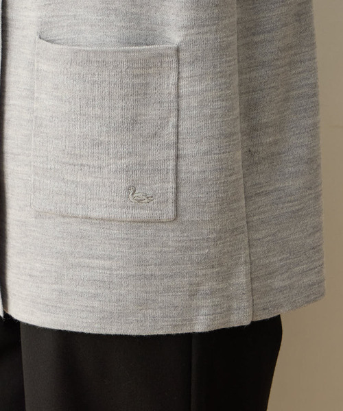 DECOY SINCE 1981 カーディガン ダブルフェイスカーディガン「洗える