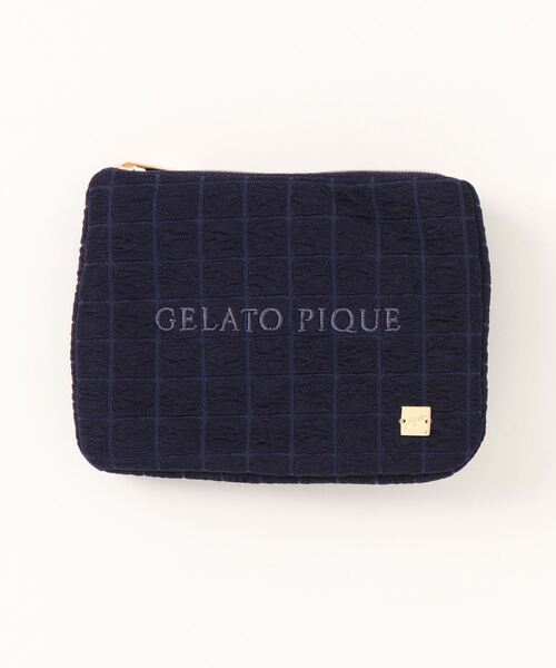 gelato pique（ジェラートピケ） ポーチ FREE ネイビー レディース