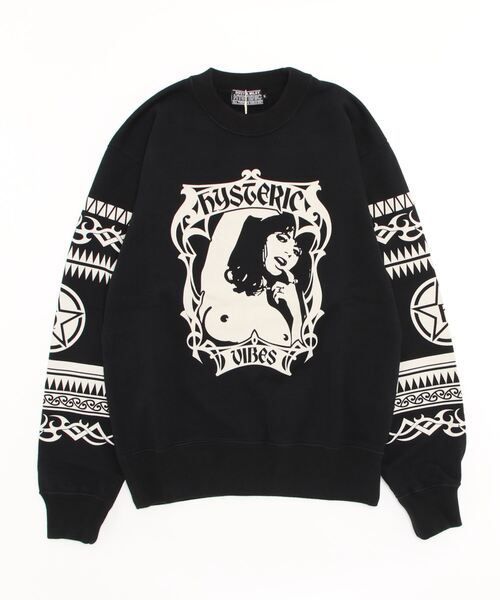HYSTERIC GLAMOUR」 スウェットカットソー SMALL ブラック メンズ