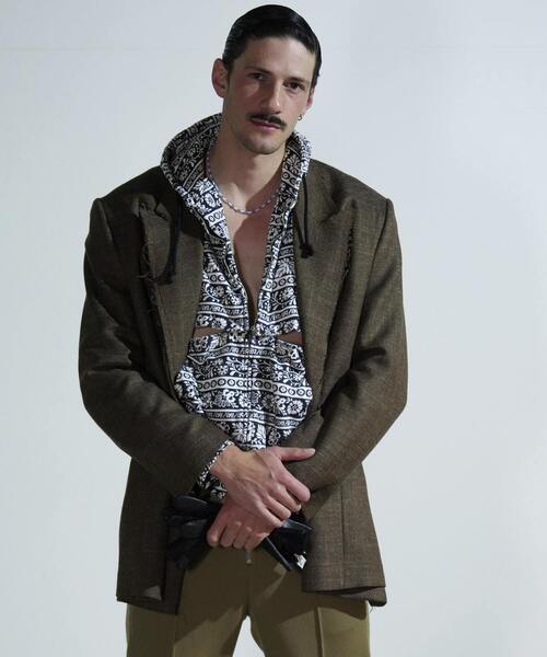 CURRENTAGE ジャケット テーラードジャケット Original fabric jacket