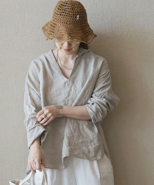 「JOURNAL STANDARD LUXE」 長袖ブラウス FREE ホワイト レディース_画像2