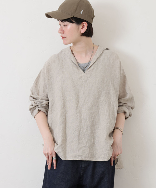 「JOURNAL STANDARD LUXE」 長袖ブラウス FREE ホワイト レディース_画像8