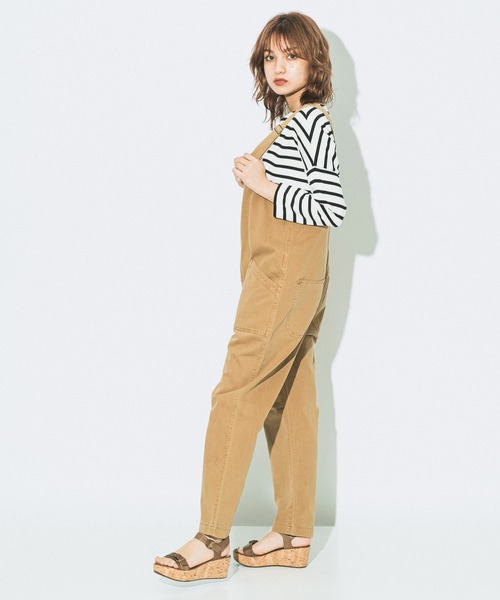 「JACK & MARIE」 オーバーオール「UNIVERSAL OVERALLコラボ」 FREE オリーブドラブ レディース_画像7