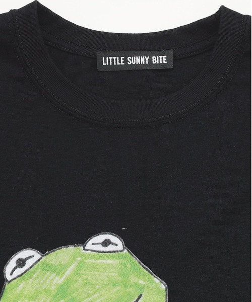 「Little sunny bite」 半袖Tシャツ M ブラック レディース_画像6