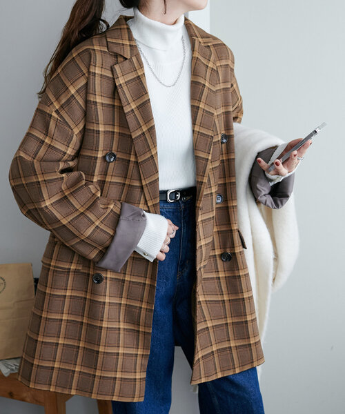 Discoat（ディスコート） チェスターコート FREE ブラウン レディース