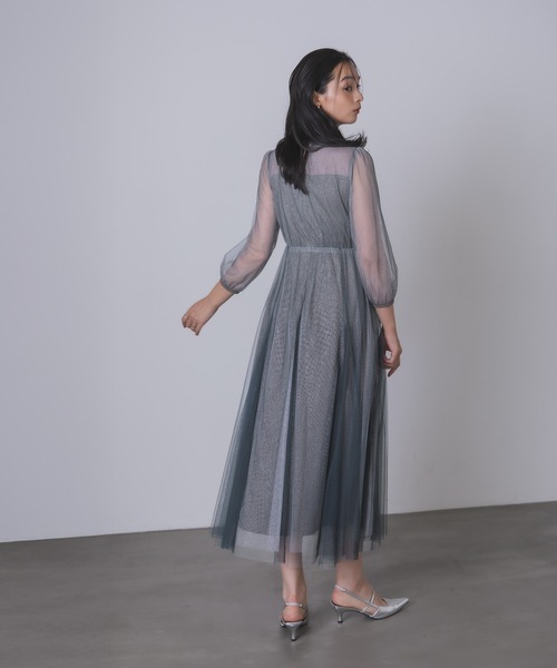 Rose of Sharon ドレス シアービスチェ風フレアドレス : ZOZOTOWN