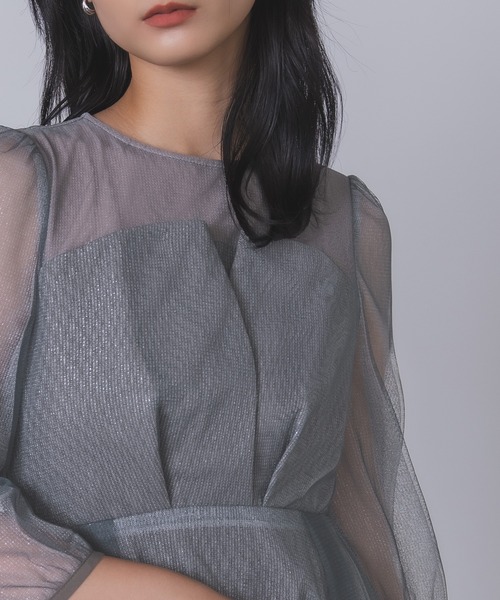 Rose of Sharon ドレス シアービスチェ風フレアドレス : ZOZOTOWN