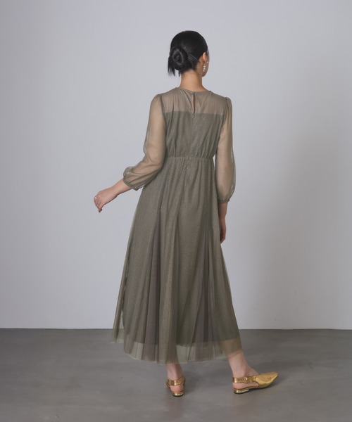 Rose of Sharon ドレス シアービスチェ風フレアドレス : ZOZOTOWN