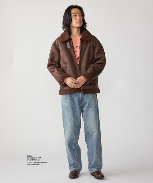 羊革　ムートン　B3スエードジャケット 短丈　トラッカー　ビンテージ　コンチョ 本革 ムートン B3スエードジャケット 短丈 トラッカー ビンテージ