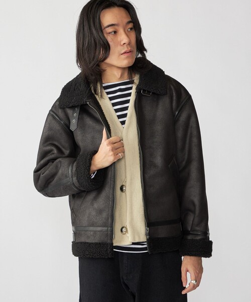 SHIPS（シップス） ブルゾン アウター BENCH MARKING SHIRTS: フェイク